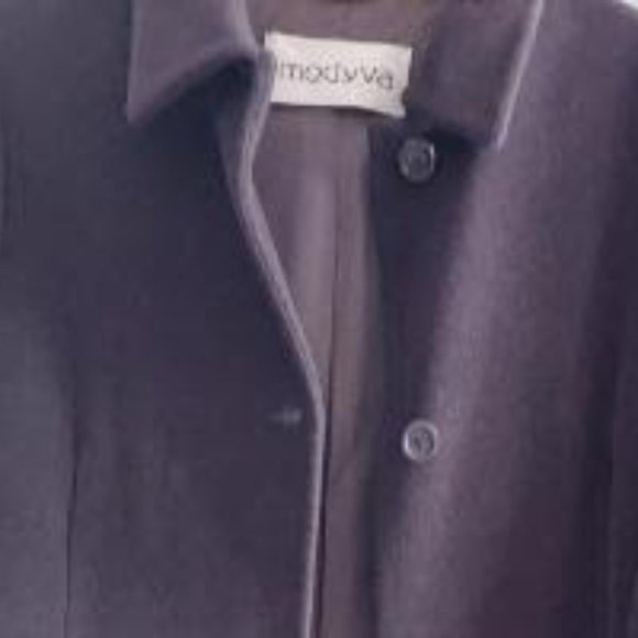 Italian Modyva wool coat  in Brown - size 42 (I), 8 - USA - Picture 3 of 6